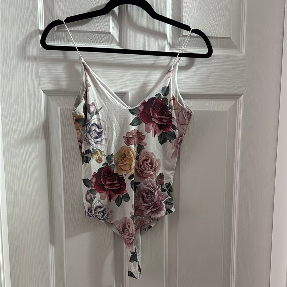 Floral Print Women's Top Bodysuit